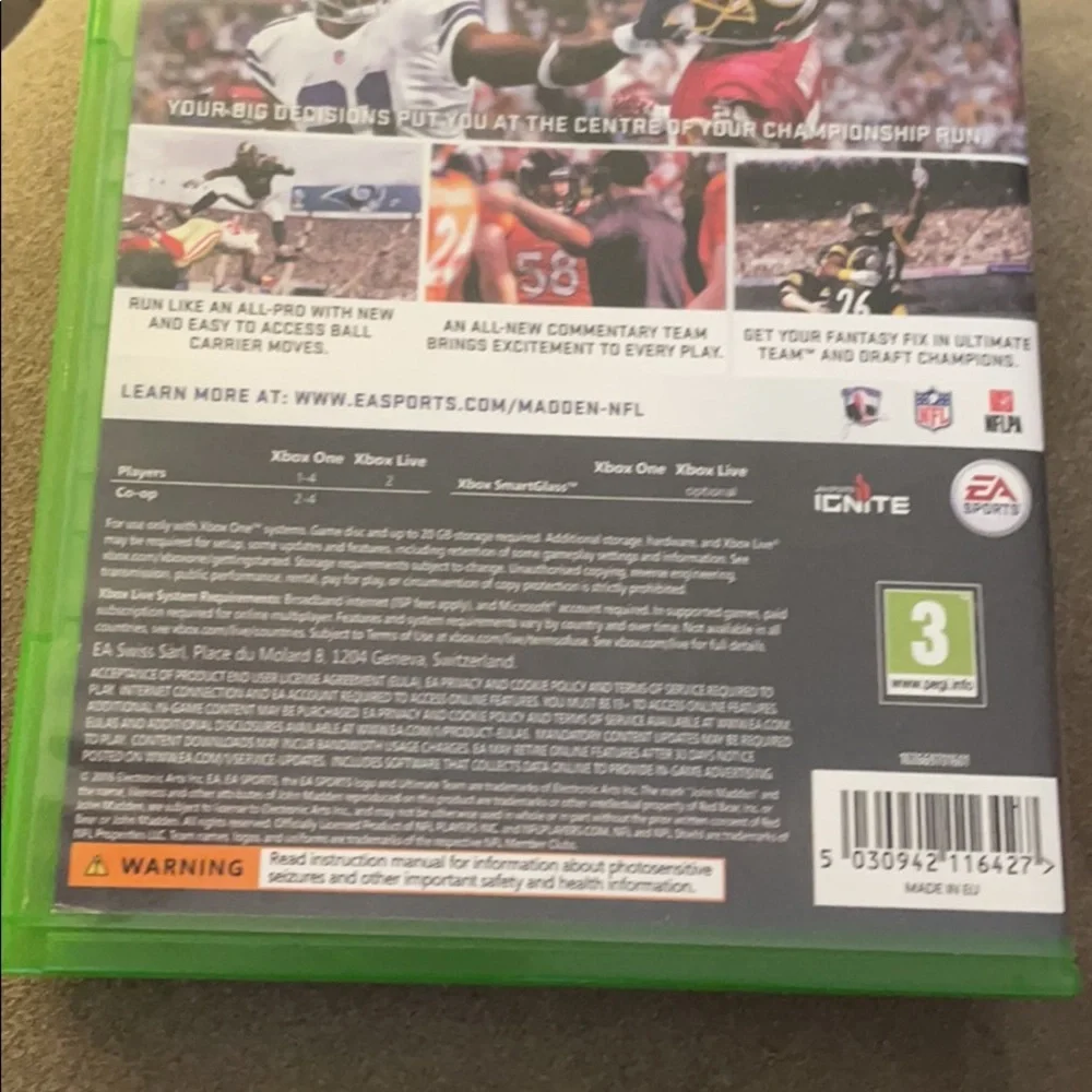 Madden NFL 17 Video Game for Xbox One